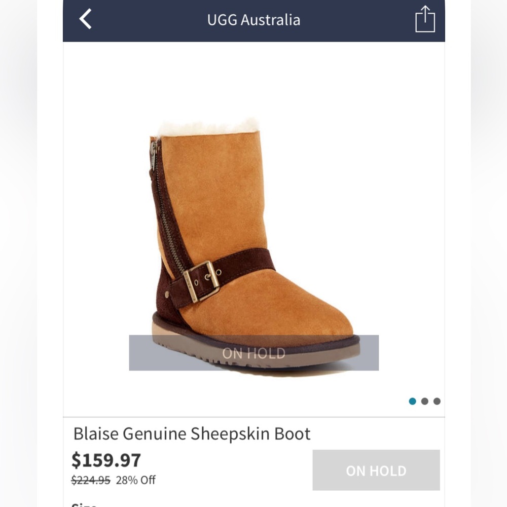 UGG Brown with Cream Ankle Boots - Picture 15 of 15
